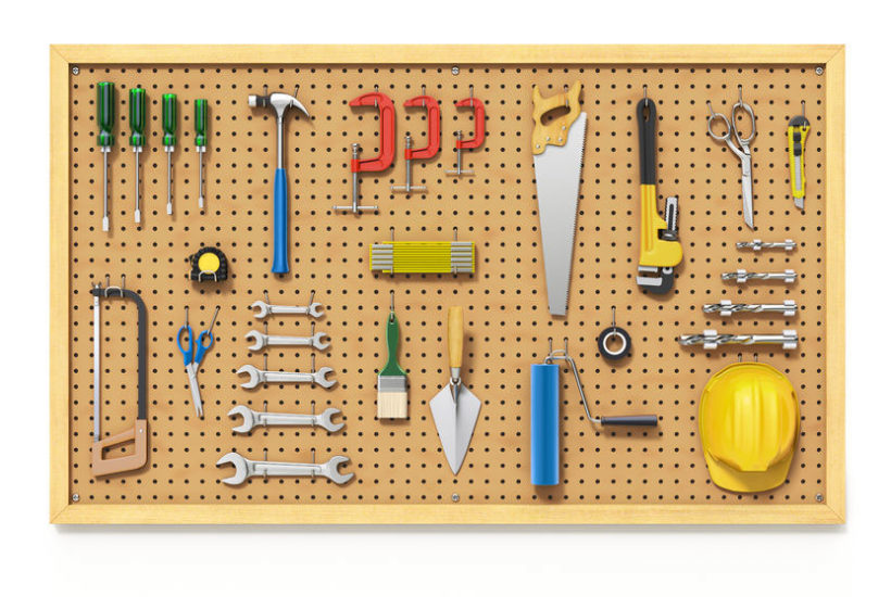 different types of pegboard get organized in the new year